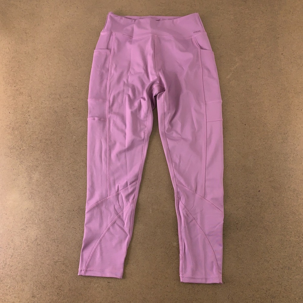 FitKicks Crossovers Women's Size Large Purple Pocketed Active Lifestyle Leggings